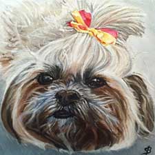 Dog portrait by Sharon Bignell