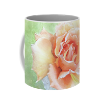 Custom floral coffee mug sharon bignell fine art